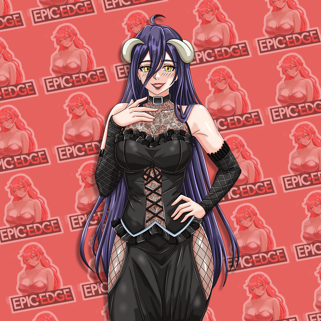 Goth Albedo Kiss-Cut Sticker