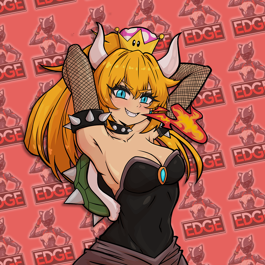 Bowsette Kiss-Cut Sticker