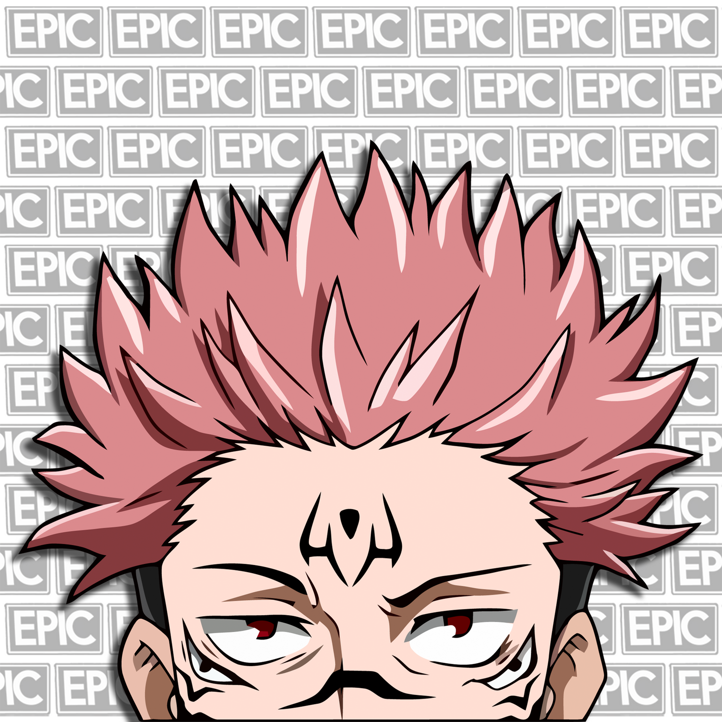 Sukuna Peeker Kiss-Cut Sticker
