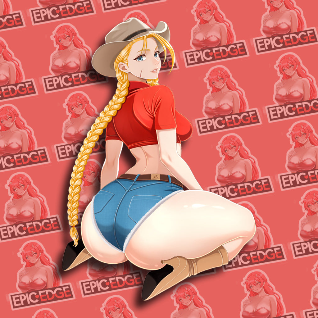 Cammy White Cowgirl Kiss-Cut Sticker