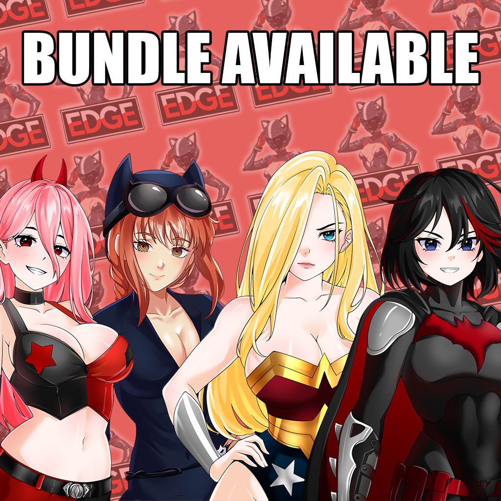 DC Anime Girls Kiss-Cut Stickers