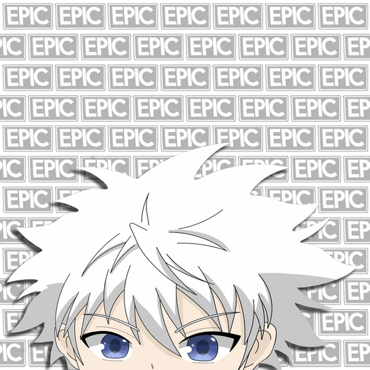 Killua Peeker Kiss-Cut Sticker