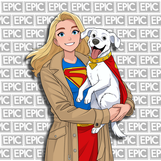 Supergirl Kiss-Cut Sticker