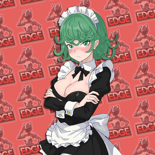 Tatsumaki Maid Kiss-Cut Sticker