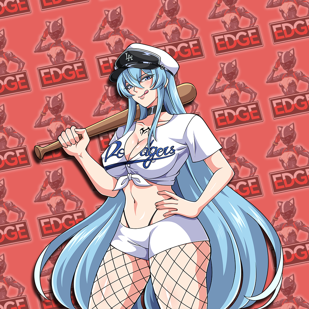 Esdeath x Dodgers Kiss-Cut Sticker