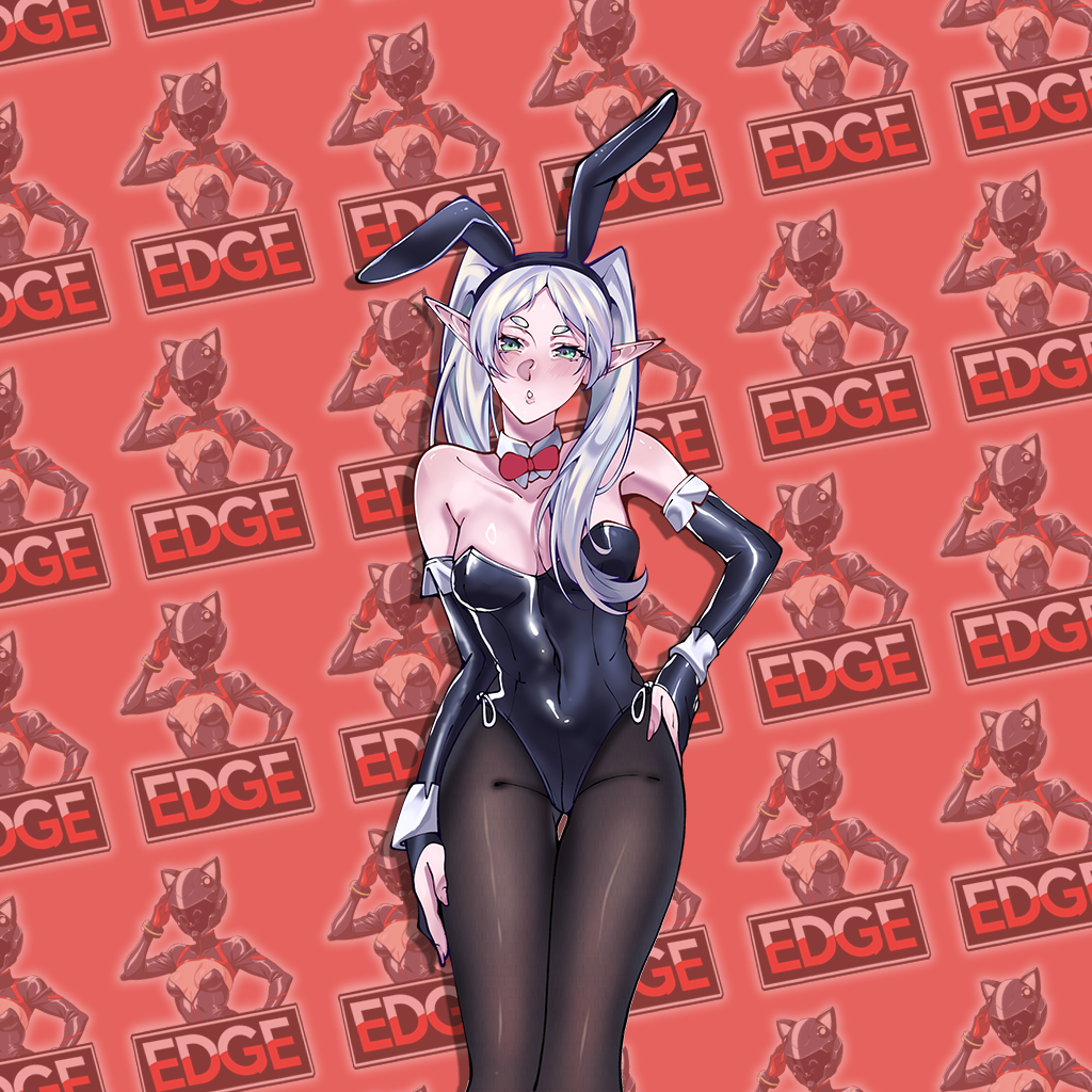 Frieren Bunnygirl Kiss-Cut Sticker